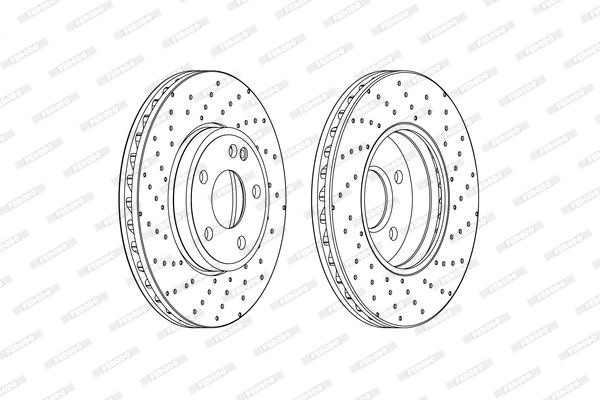 Тормозной диск premier FERODO DDF2464C