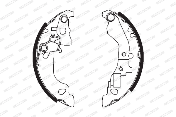 Комплект тормозных колодок premier FERODO FSB602