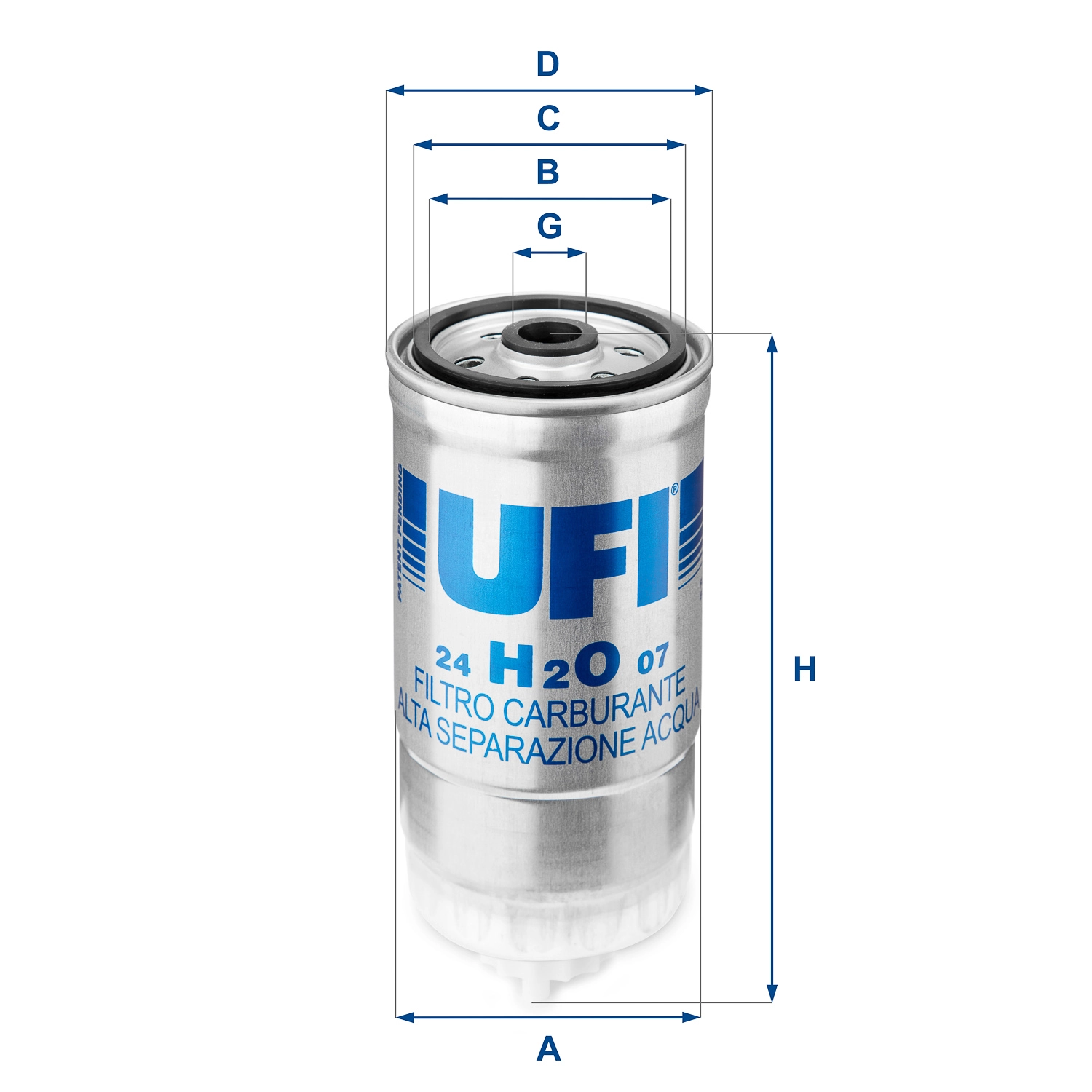 Топливный фильтр UFI 24.H2O.07