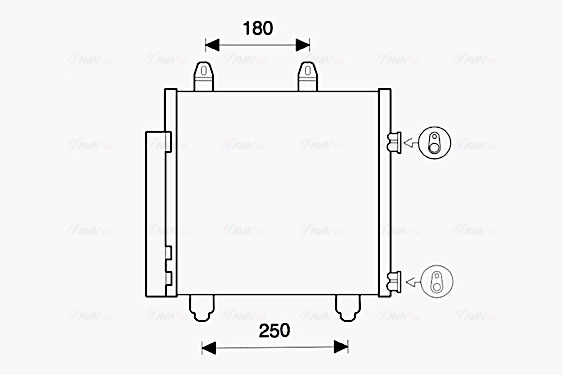 Конденсатор кондиционер AVA QUALITY COOLING PE5398D