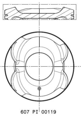 Поршень MAHLE/KNECHT 607 PI 00119 000