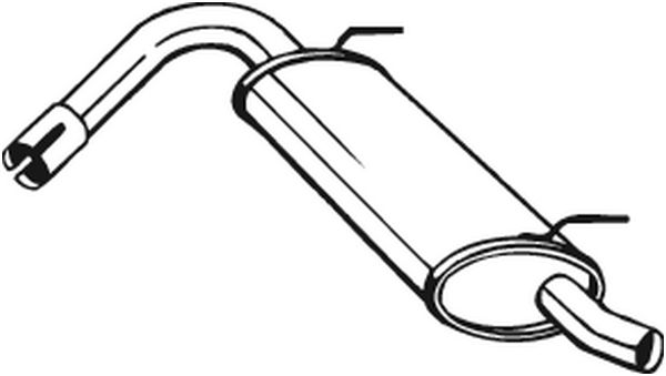 Глушитель выхлопных газов конечный BOSAL 148-135