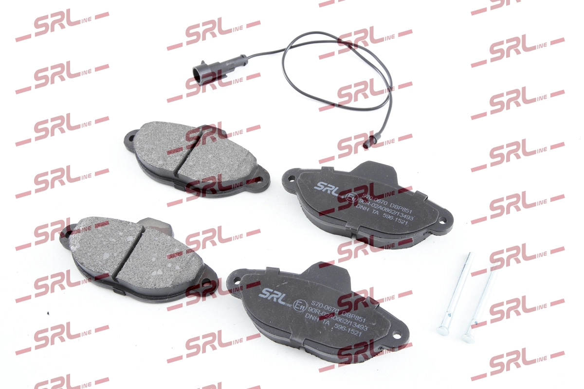 Комплект тормозных колодок дисковый тормоз SRLINE S70-0670