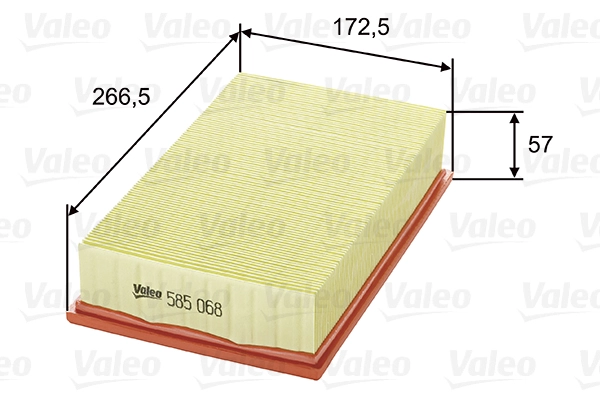 Воздушный фильтр VALEO 585068