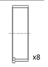 Шатунный подшипник FAI AUTOPARTS BB2085-STD