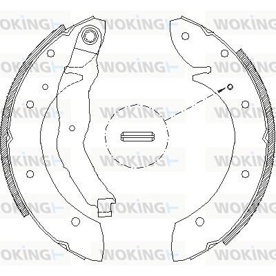 Тормозные колодки WOKING Z4396.01