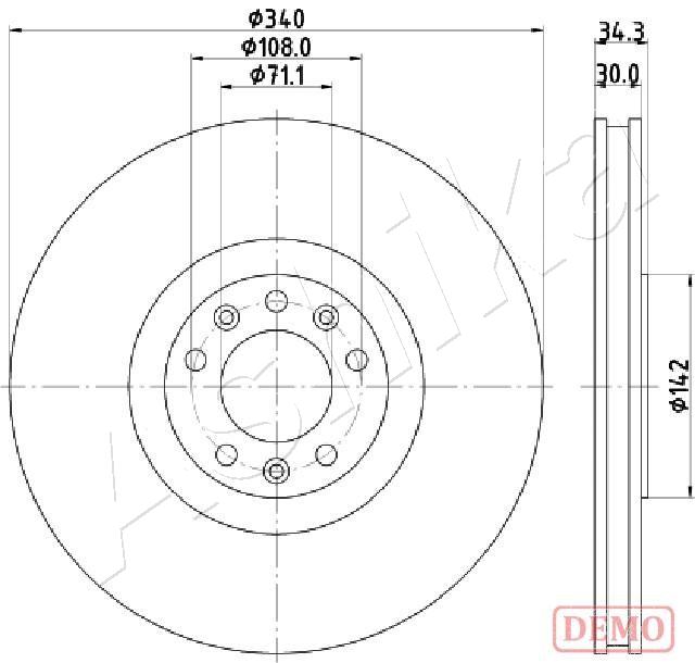 Тормозной диск ASHIKA 60-00-0636C