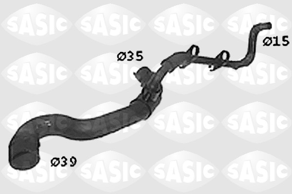 Шланг радиатора SASIC SWH0436