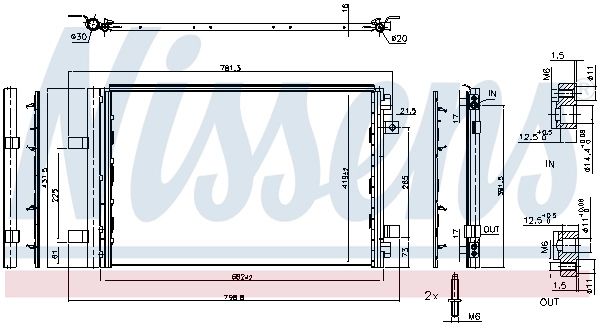 Конденсатор кондиционер first fit corrosion protection nitrogen-filling NISSENS 941283