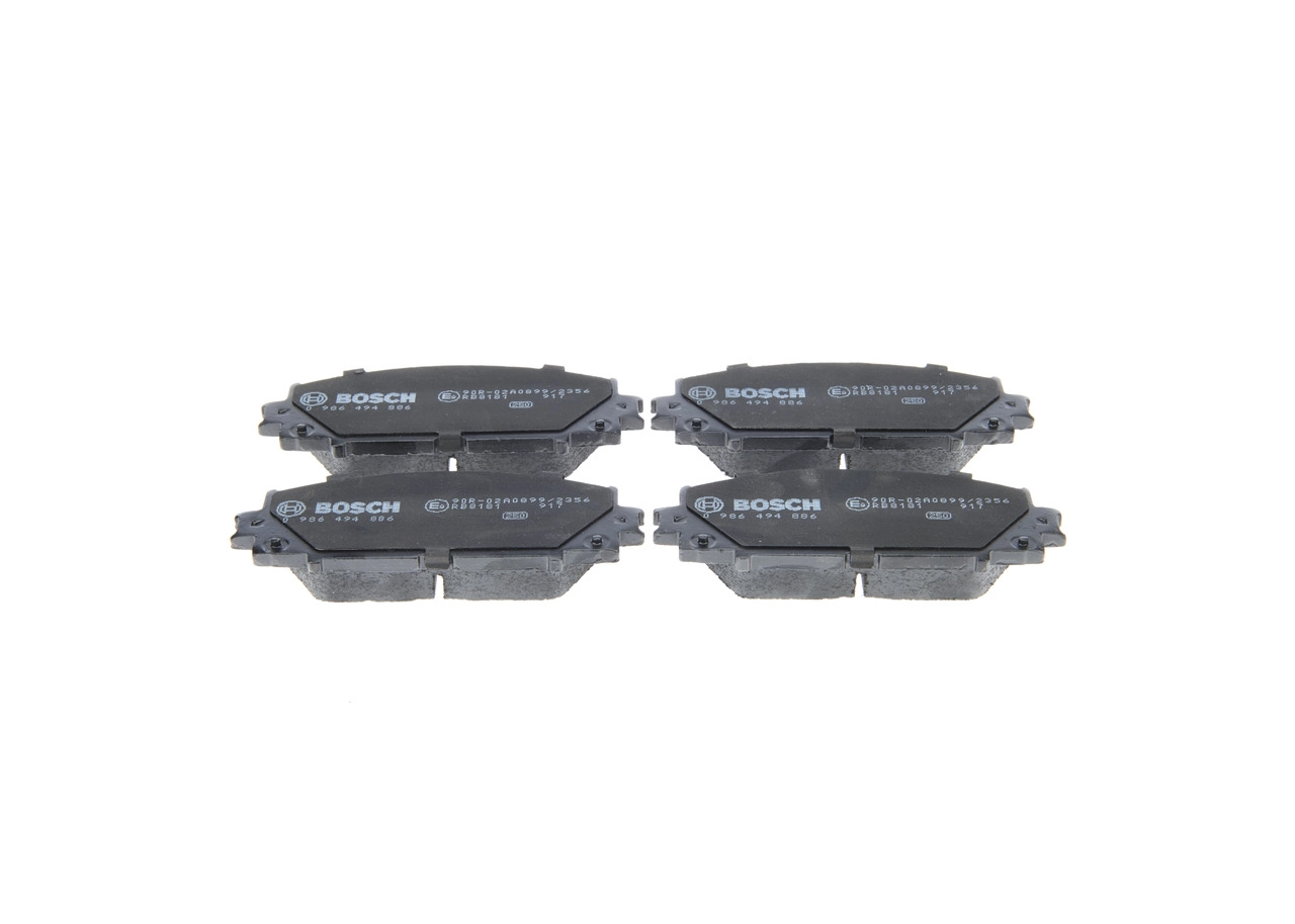 Комплект тормозных колодок дисковый тормоз BOSCH 0986494886