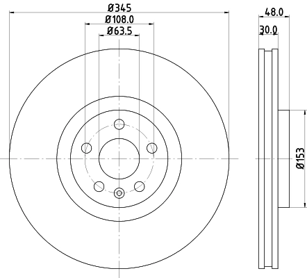 Тормозной диск HELLA/BEHR/PAGID 8DD 355 126-371