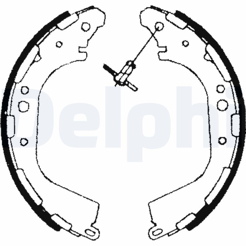 Комплект тормозных колодок DELPHI LS1709