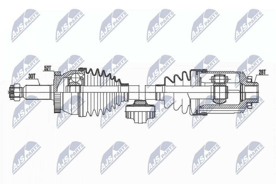 Приводной вал NTY NPW-HY-599