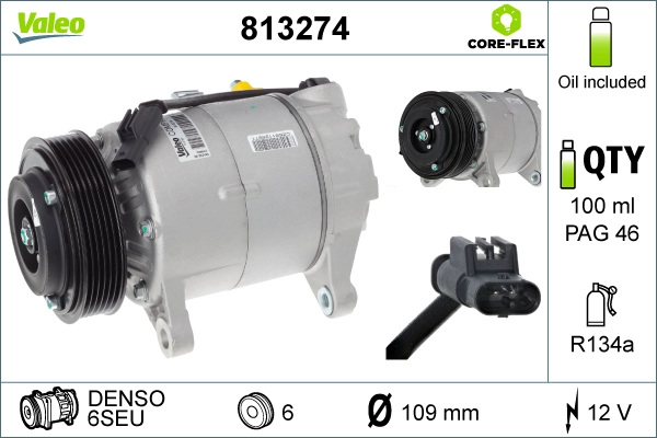Компрессор кондиционер VALEO 813274