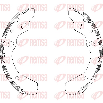 Тормозные колодки REMSA 4190.00