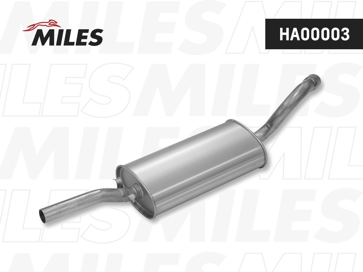 Глушитель выхлопных газов конечный MILES HA00003