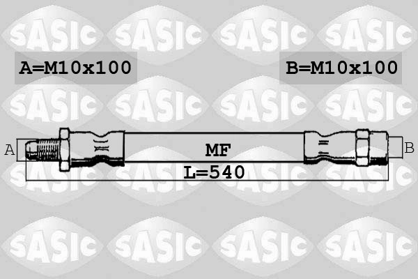 Тормозной шланг SASIC 6606183
