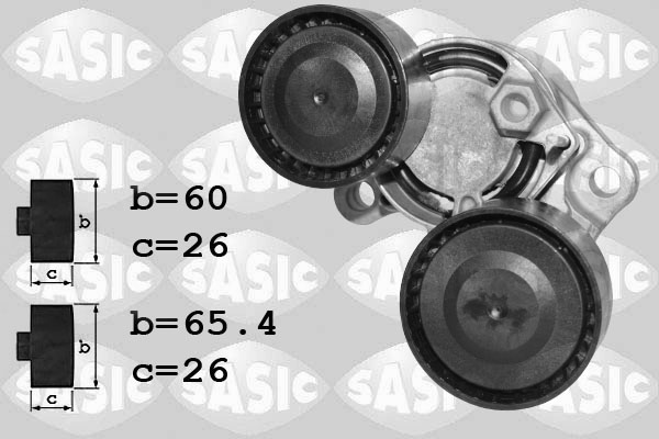 Натяжитель ремня клиновой зубча SASIC 1626177
