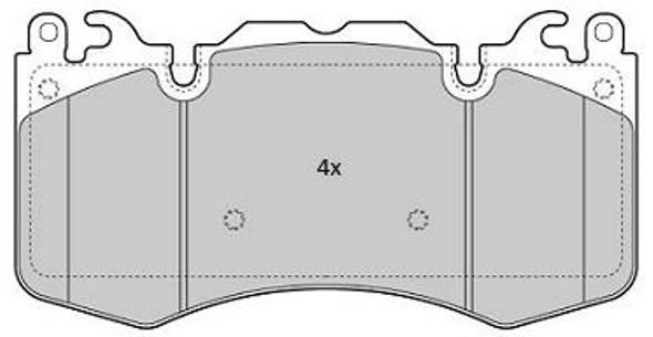 Комплект тормозных колодок дисковый тормоз FREMAX FBP-1839
