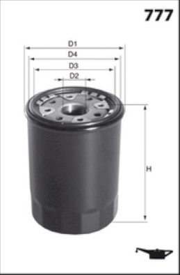 Масляный фильтр MECAFILTER ELH4506