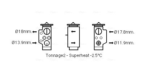 Расширительный клапан кондиционер AVA QUALITY COOLING AI1373