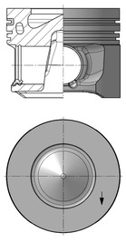 Поршень KOLBENSCHMIDT 41265610