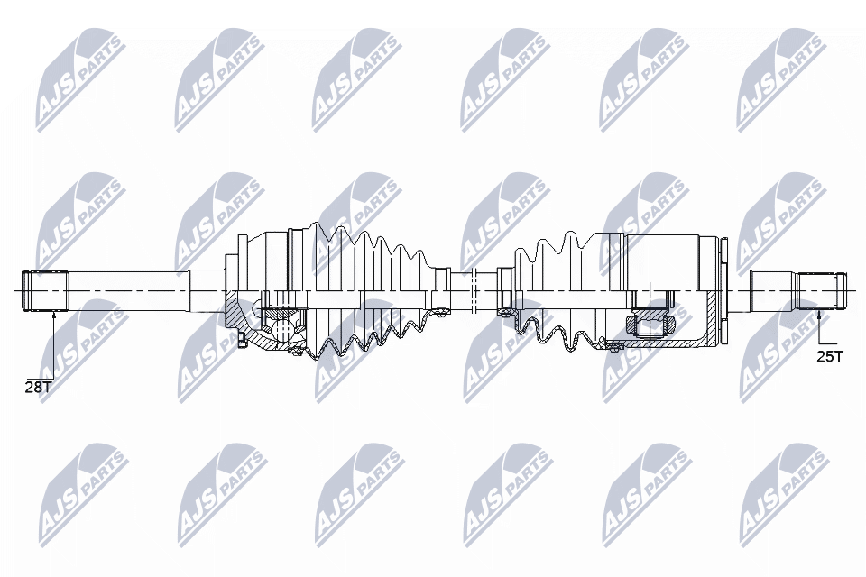 Приводной вал NTY NPW-MS-057
