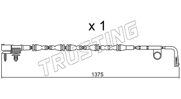 Сигнализатор износ тормозных колодок TRUSTING SU.315