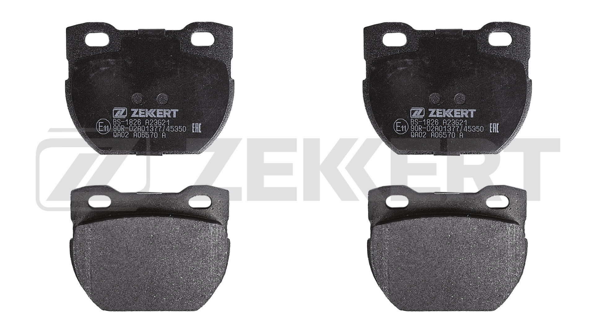 Комплект тормозных колодок дисковый тормоз ZEKKERT BS1826