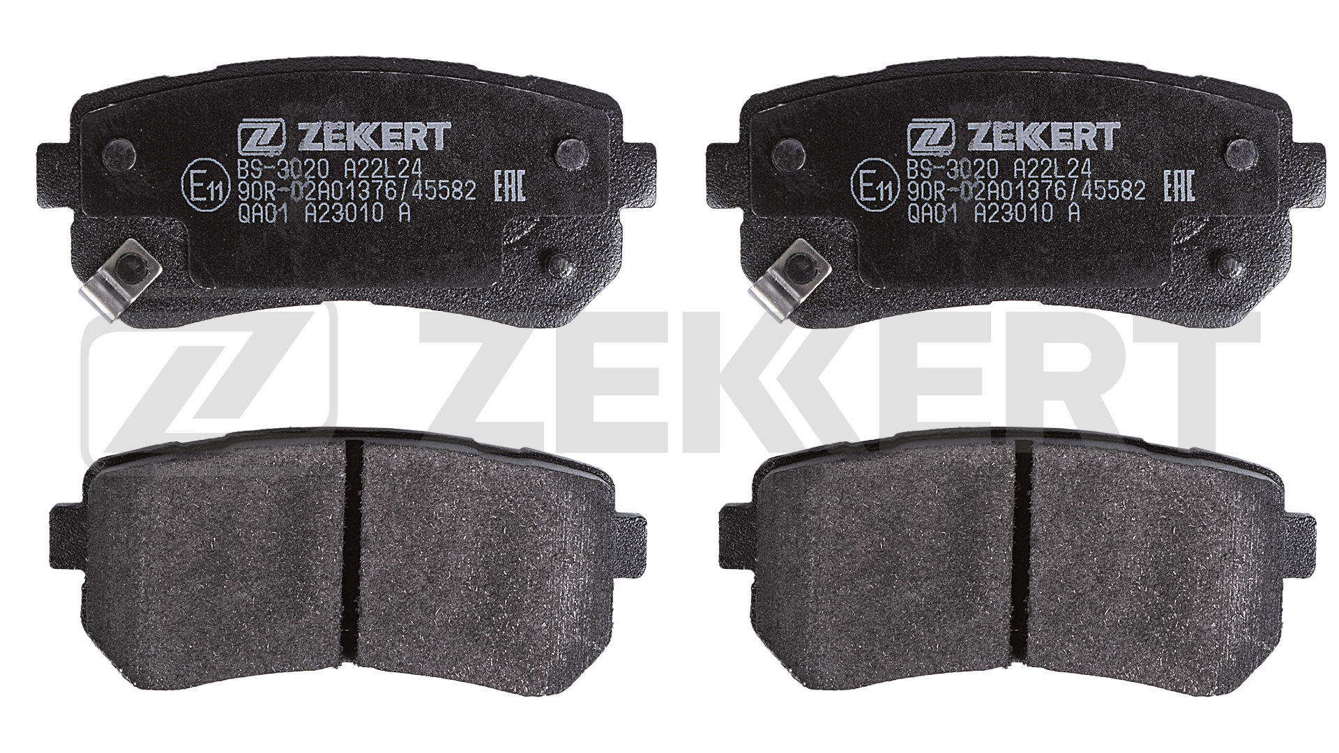 Комплект тормозных колодок дисковый тормоз ZEKKERT BS-3020