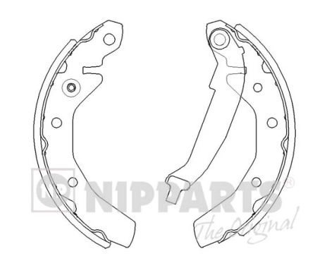 Комплект тормозных колодок NIPPARTS J3500905