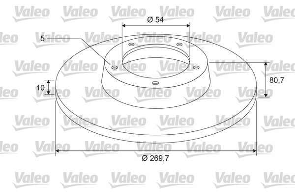 Тормозной диск VALEO 675418