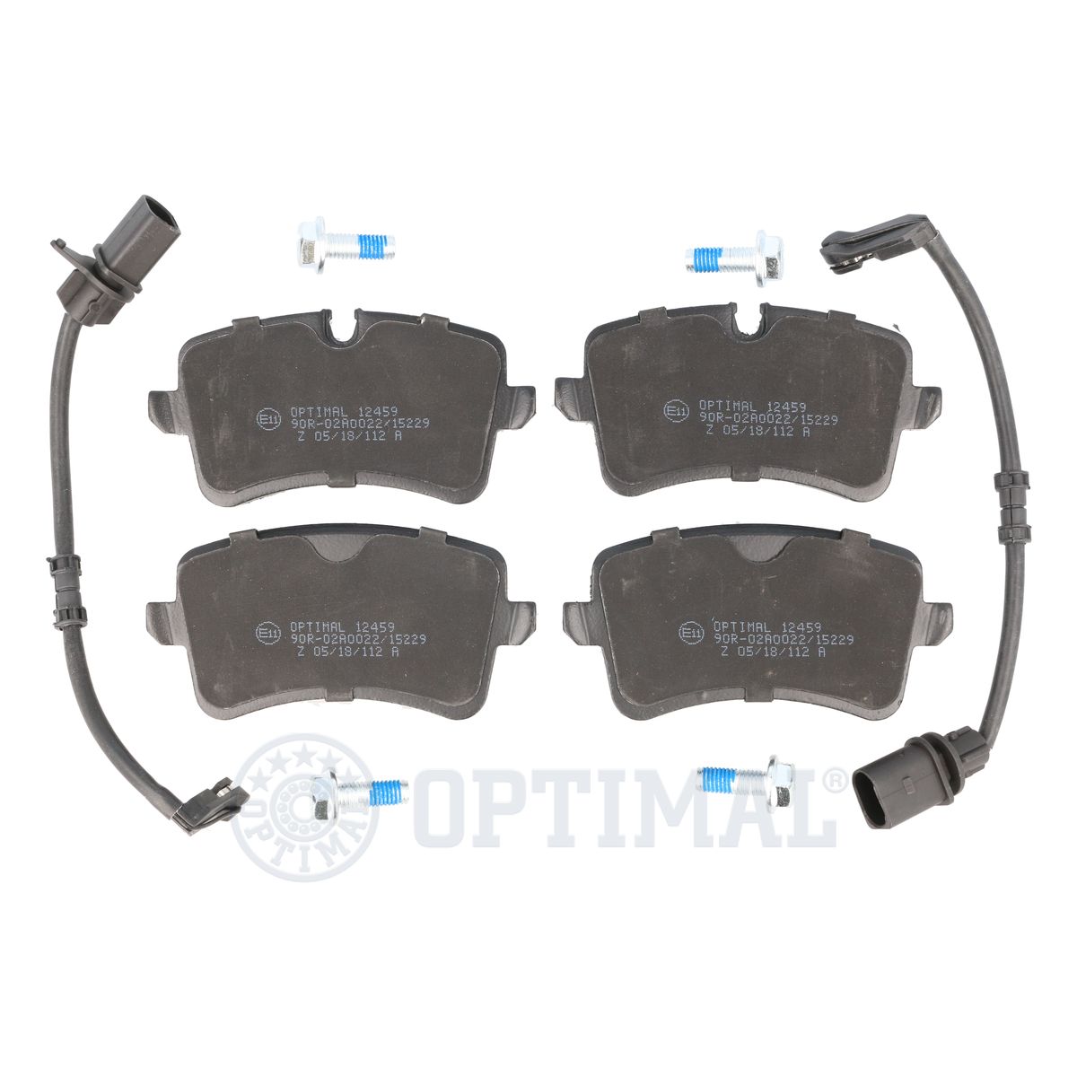 Комплект тормозных колодок дисковый тормоз OPTIMAL BP-12459