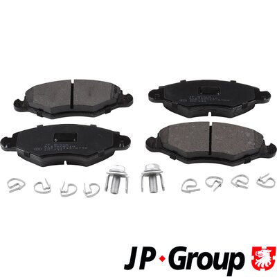 Комплект тормозных колодок дисковый тормоз JP GROUP 4163600710