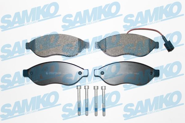 Комплект тормозных колодок дисковый тормоз SAMKO 5SP1287