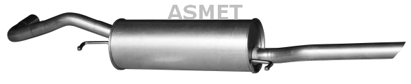 Глушитель выхлопных газов конечный ASMET 06.018
