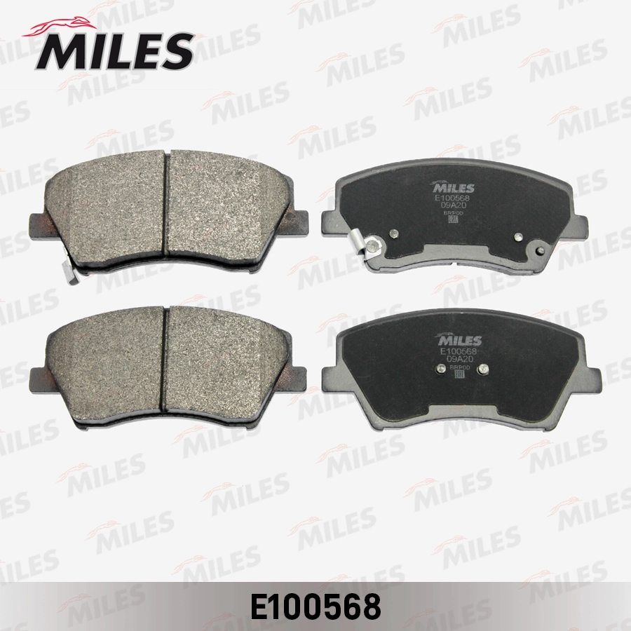 Комплект тормозных колодок дисковый тормоз MILES E100568