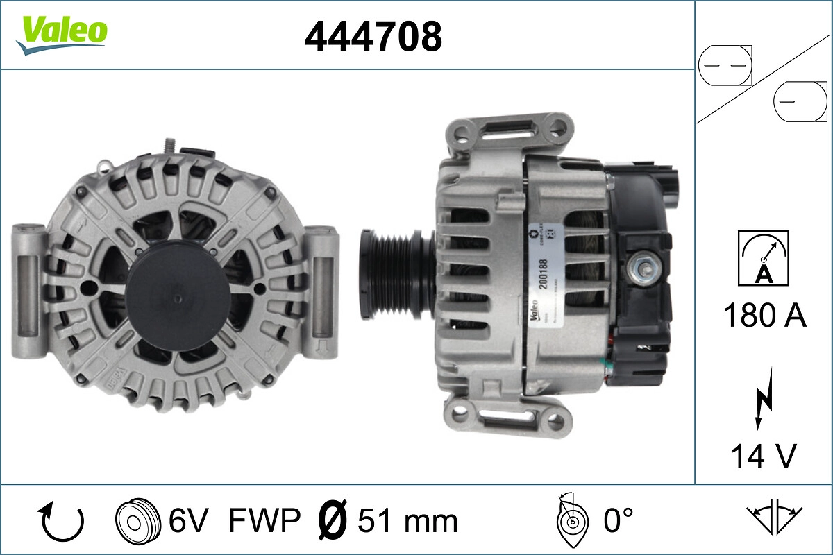 Генератор VALEO 444708