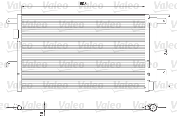 Конденсатор кондиционер VALEO 815089