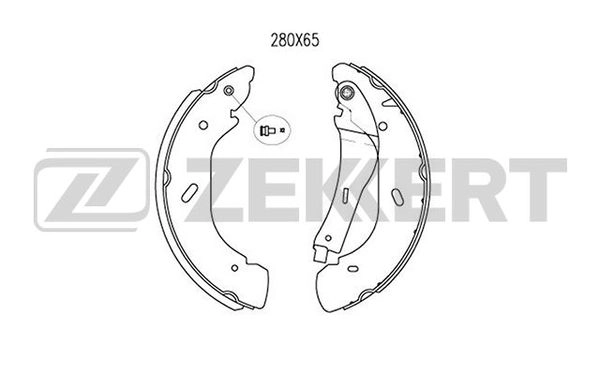 Комплект тормозных колодок ZEKKERT BK-4009