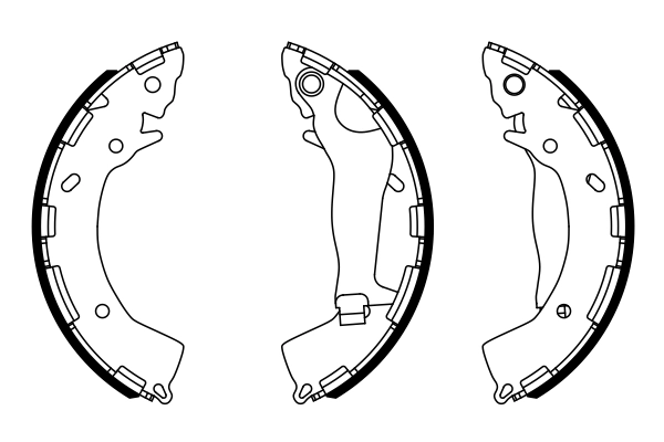 Комплект тормозных колодок BOSCH 0 986 487 954