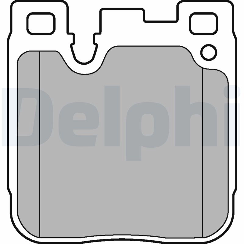 Комплект тормозных колодок дисковый тормоз DELPHI LP3249