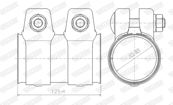 Соединительные элементы система выпуска WALKER PRODUCTS 86142