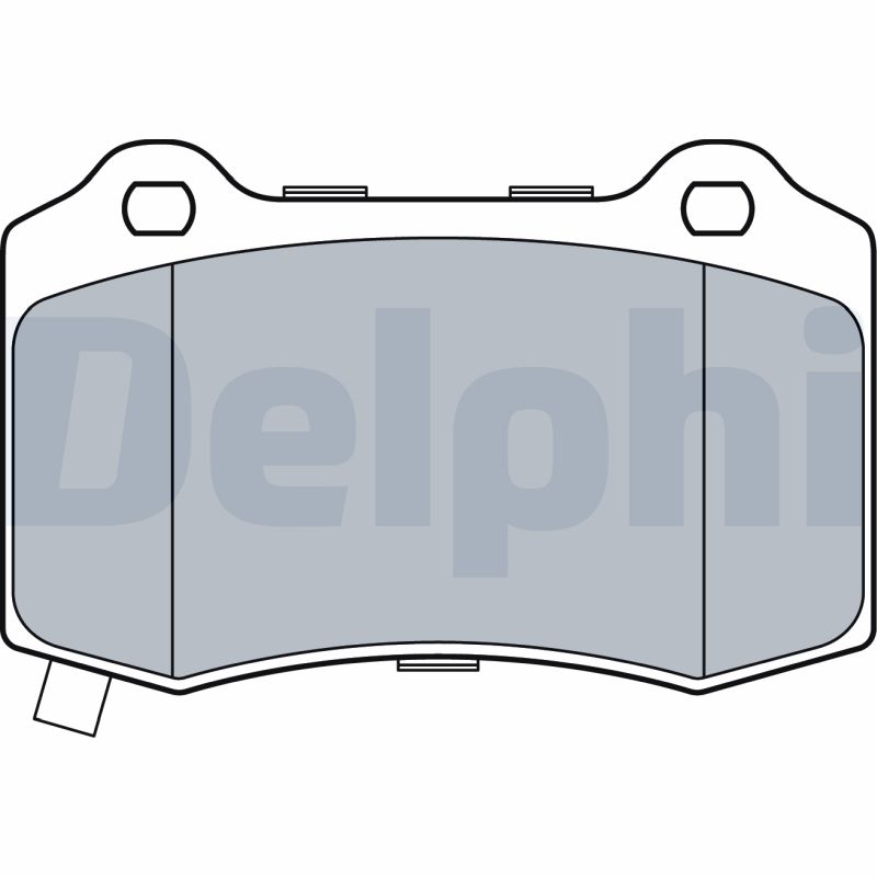 Комплект тормозных колодок дисковый тормоз DELPHI LP3547