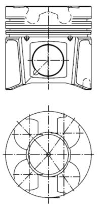 Поршень KOLBENSCHMIDT 40079600