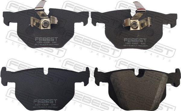 Комплект тормозных колодок дисковый тормоз FEBEST 1901-E92R