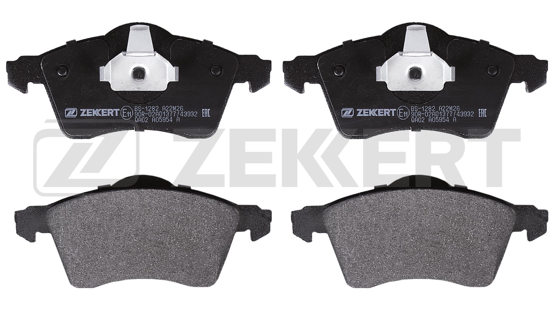 Комплект тормозных колодок дисковый тормоз ZEKKERT BS-1282