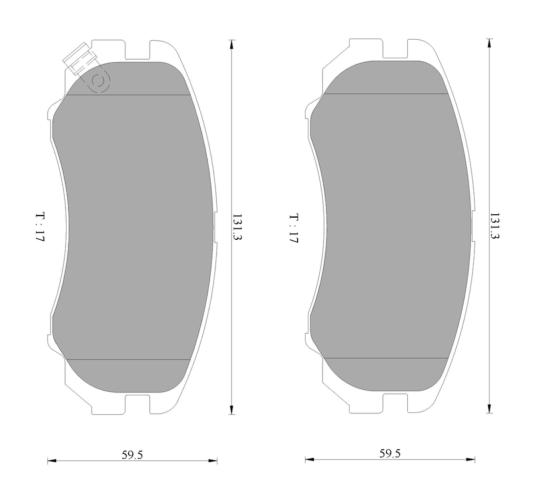 Комплект тормозных колодок дисковый тормоз BOSCH 0 986 AB9 106