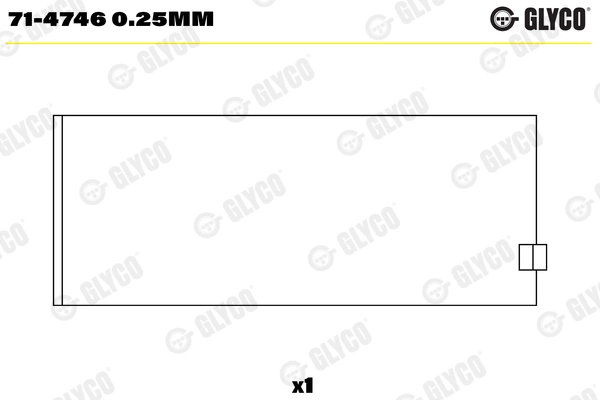 Шатунный подшипник GLYCO 714746025MM