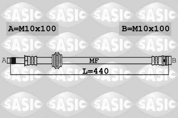 Тормозной шланг SASIC 6606244